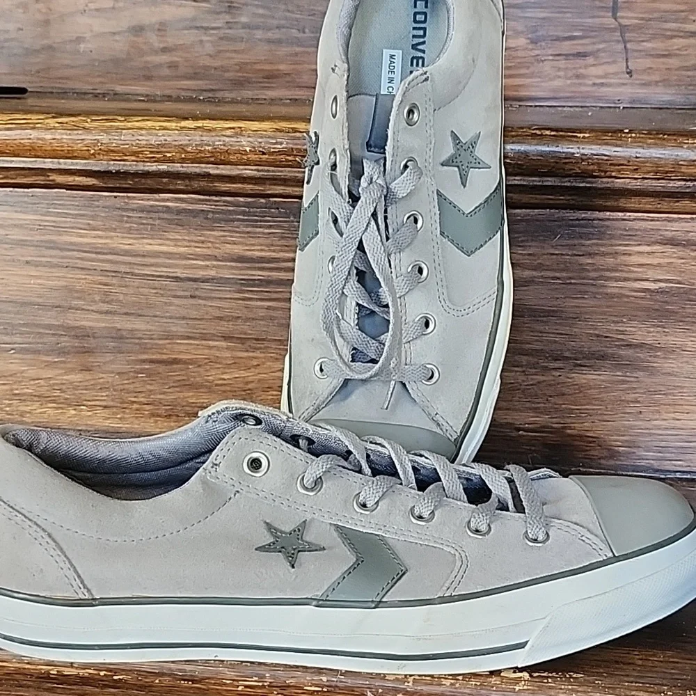 Converse Gray Suede Sneakers - Picture 5 of 5